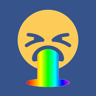 rainbow puke emoji T-Shirt