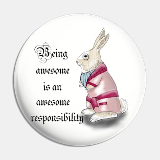 awesome bunny Pin