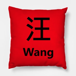 Chinese Surname Wang 汪 Pillow