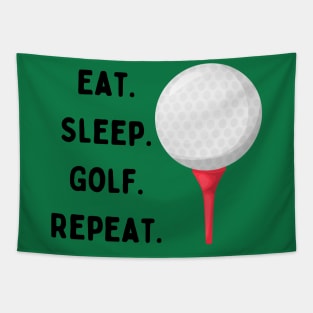 Eat. Sleep. Golf. Repeat. Tapestry