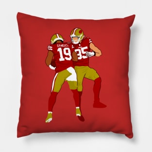 Deebo samuel x George kittle Pillow