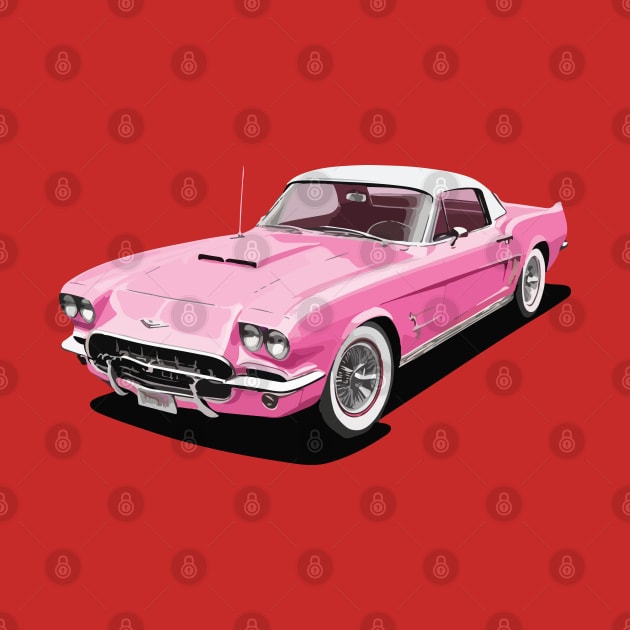 Pink Classic Barbie Car by VENZ0LIC