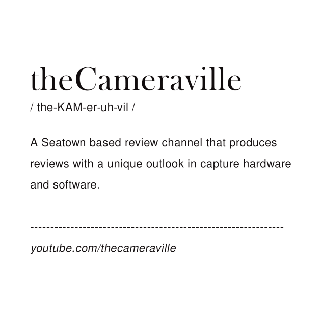 Thecameraville Dictionary black font by TheCameraville