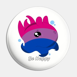 Bisexual Pride Flapjack Octopus Pin