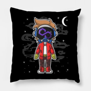 Hiphop Astronaut Polygon Matic Coin To The Moon Crypto Token Cryptocurrency Wallet Birthday Gift For Men Women Kids Pillow