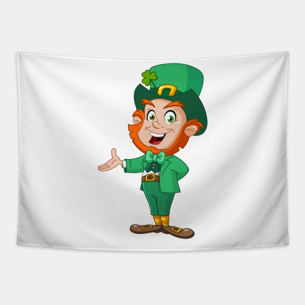 Leprechaun presenting Tapestry by DigiToonsTreasures