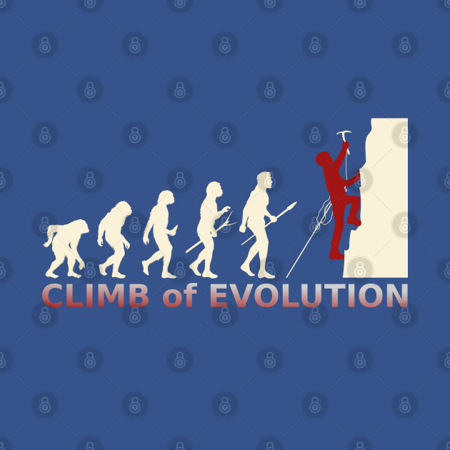 Discover Climb of Evolution - Climbing - T-Shirt