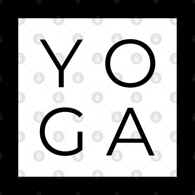 YOGA SQUARE SINGLE COLOUR WHITE - by PONDERPUFFIN