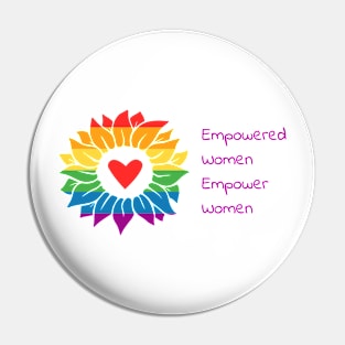 Empower Women Sunflower Pin