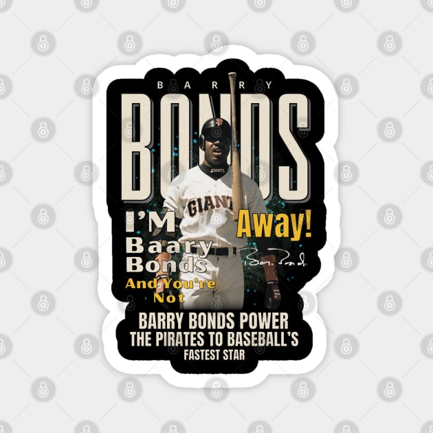 Barry Bonds Original Aesthetic Tribute 〶 Magnet by Terahertz'Cloth