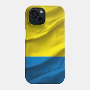 Ukraine Flag, close up Phone Case