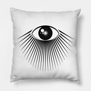 All seeing eye with rays of light Pillow