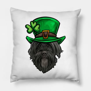 St Patricks Day Portuguese Water Dog Pillow