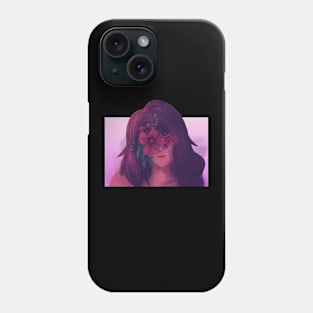 The woman and flower Phone Case