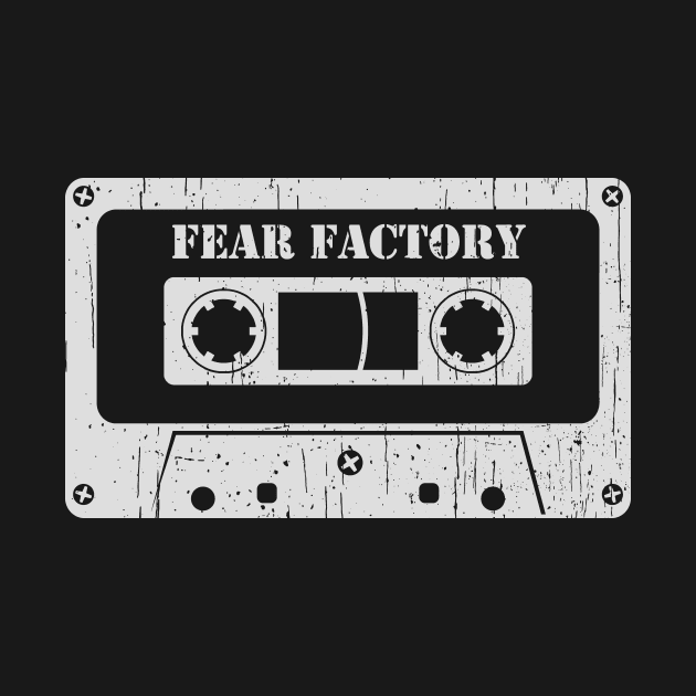 Fear Factory - Vintage Cassette White by FeelgoodShirt