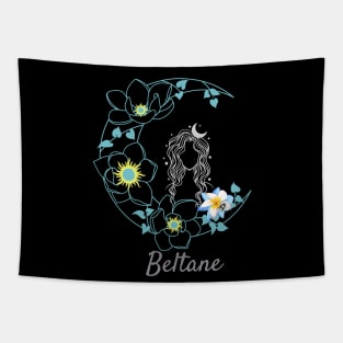 Blessings of Beltane Moon Tapestry