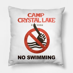 Camp Crystal Lake - No Swimming Pillow