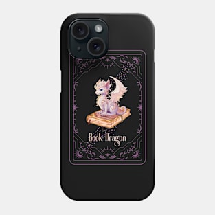 Book dragon tarot card Phone Case