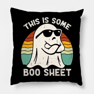 Funny Halloween Boo Ghost Costume This is Some Boo Sheet vintage Pillow