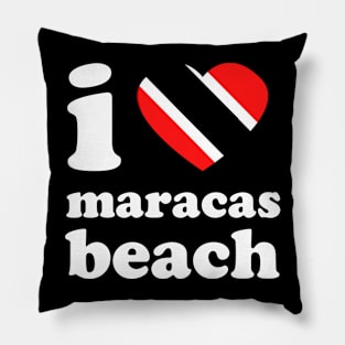 I Love Maracas Beach | Trini Culture | I Love Trinidad And Tobago | Trinidad Slang Pillow