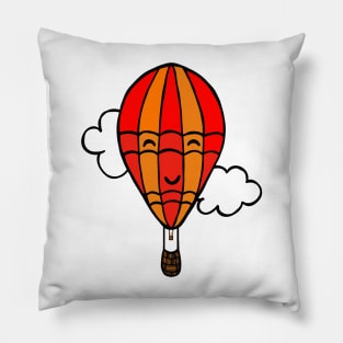 Happy Hot Air Balloon Pillow