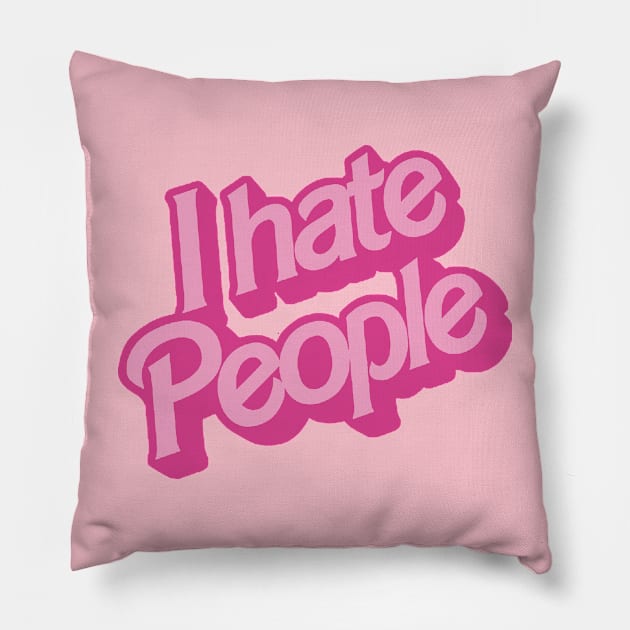 I Hate People Pillow by tewak50