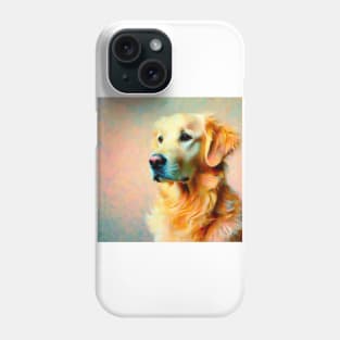 The Gentle Guardian - Golden Retriever in Van Gogh Style, Labrador Retriever Doggo Phone Case