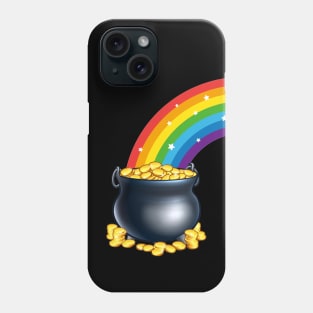 A pot of gold at the end of the rainbow. Phone Case