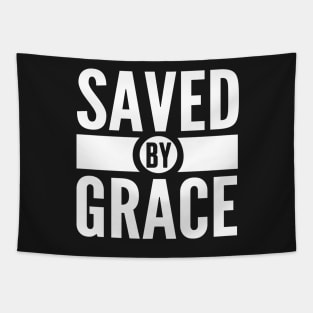 Saved by Grace Bible Scripture Quote Christian Tapestry