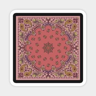 Bandana Pattern (warm colors) Magnet