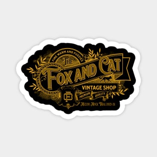 The Fox and Cat Vintage Magnet