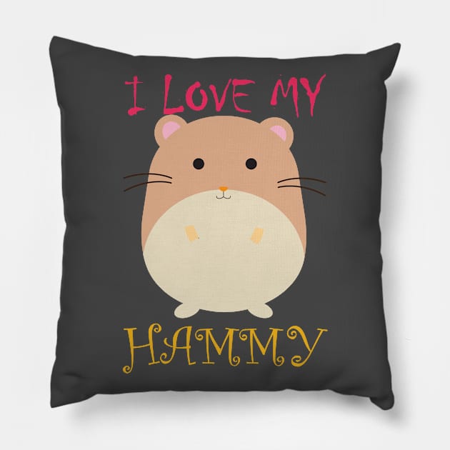 I love my Hammy Pillow by S.Dissanayaka