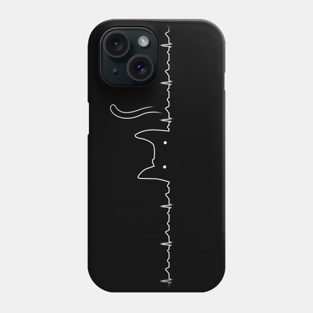 Cat Line Heartline Phone Case by Tobe_Fonseca