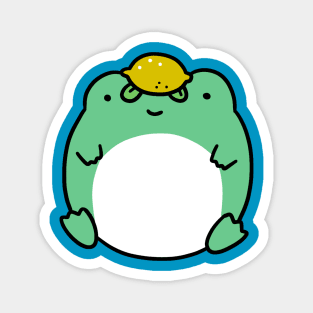 Lemon Frog Magnet