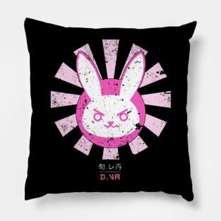 Overwatch D VA Bunny Logo Retro Japanese Pillow