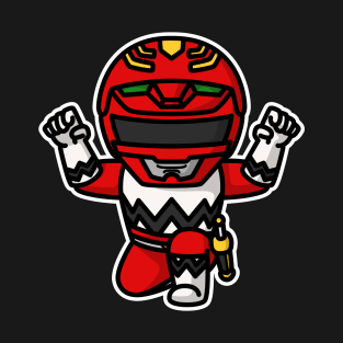 GingaRed Seijuu Sentai Gingaman Chibi Style Kawaii T-Shirt