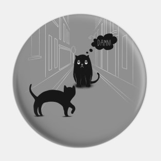 The Superstitious Cat Pin