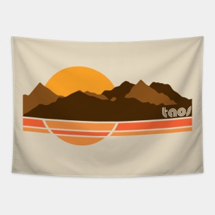 Taos Retro 70s Tourist Souvenir Tapestry