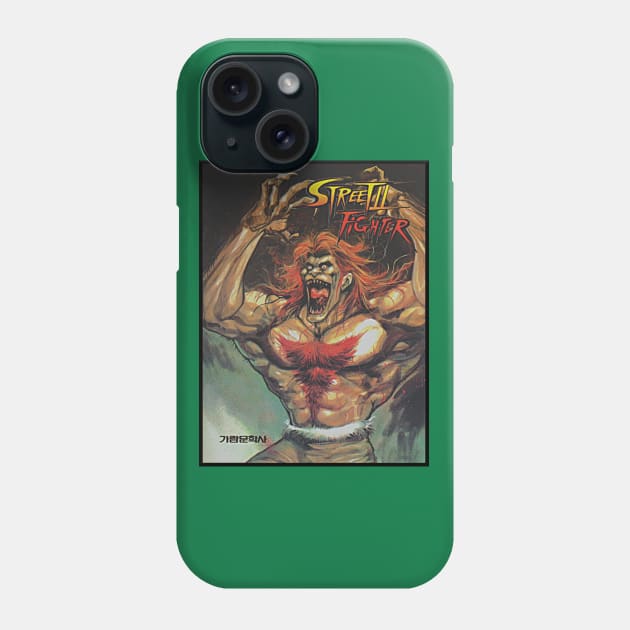 Blanka - Korean Street Fighter 2 Manga Phone Case by retroworldkorea