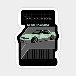 Silvia S13 (seafoam green) Magnet