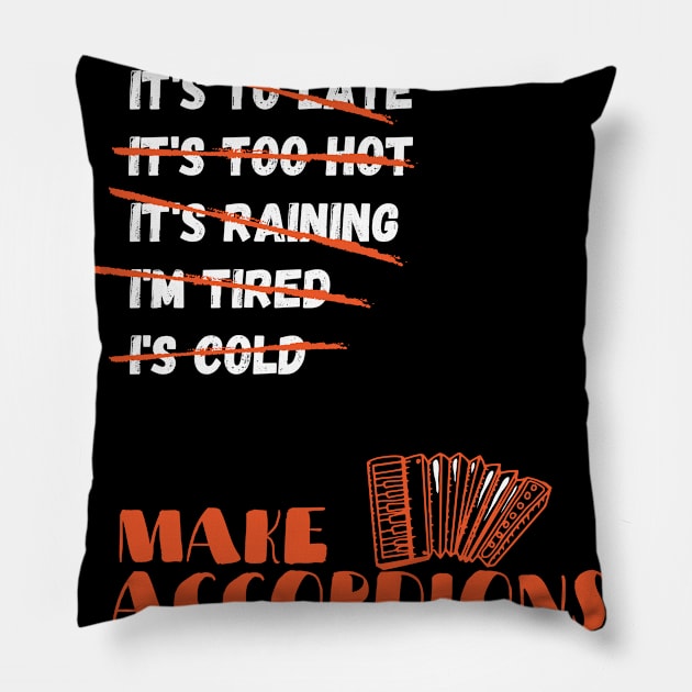 Make Accordions, Accordion Producer Pillow by maxdax