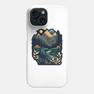 Hiking Cartoon Design - Buy and Plant a Tree Phone Case