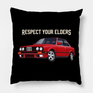 e30 m3 respect your elders Pillow