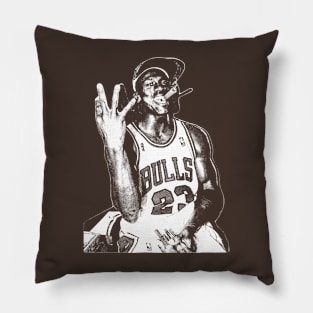 Retro Illustration Michael Jordan Pillow