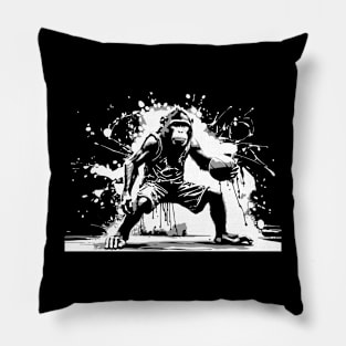 monkey basketball player Pillow