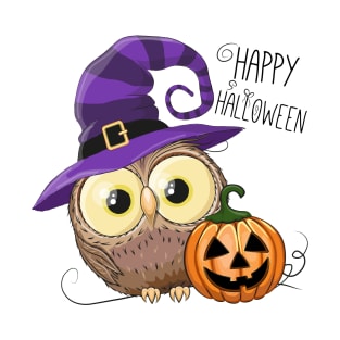 Witch owl Halloween party T-Shirt