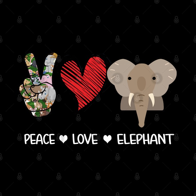 Peace Love Elephant by vip.pro123
