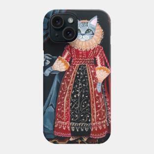 Lady Tabitha Silverly Elizabethan Cat Phone Case