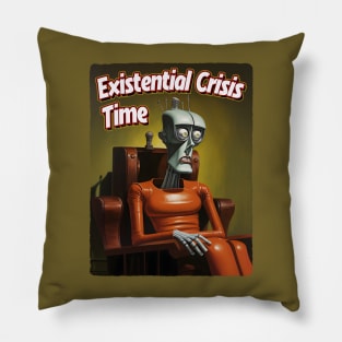 Existential Crisis Time - Existential Dread - Dark Humour Pillow