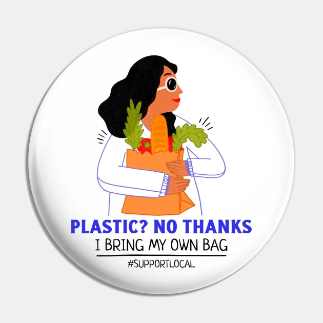 Plastic no thanks Pin by arkitekta